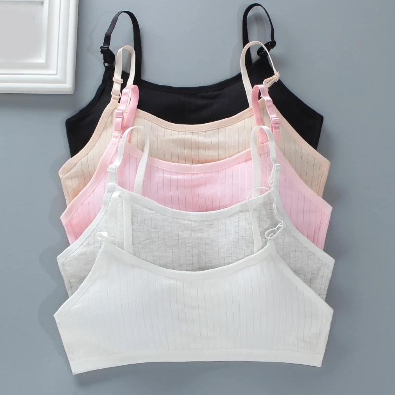 Breathable Padded Bra Girls Underwear Tube Tops Build Up Seamless Training Bra