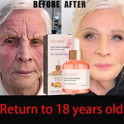 Wrinkle Remover Face Serum Lift Firm Anti-Aging Fade Fine Lines Vitamin C Whitening Essence Moisturizing Brighten Skin Face Care
