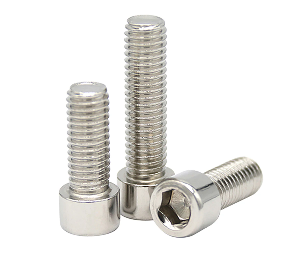 

2/5/10pcs M3 M4 M5 M6 201 Stainless Steel Allen Hexagon Hex Socket Cap Head Screw Bolt Length 6mm-100mm