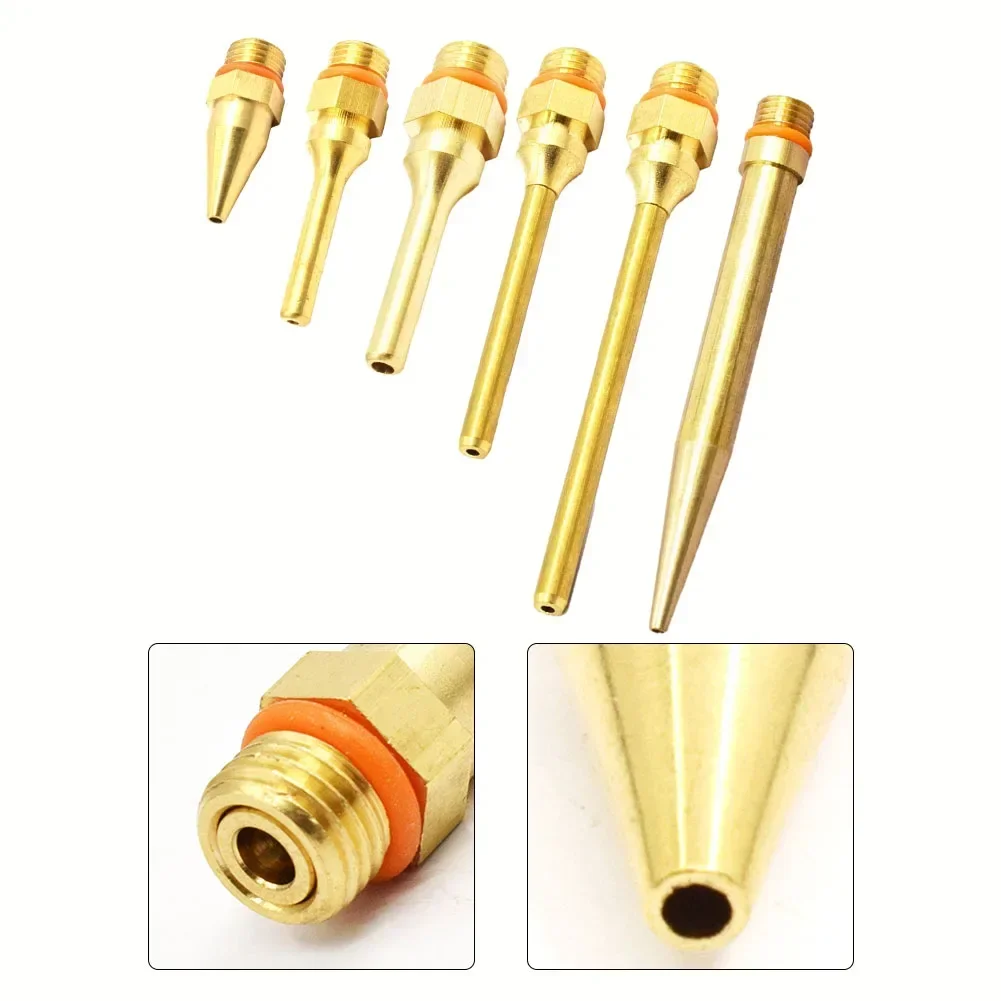 Hot Glue Fine Nozzle Small-bore Diameter Nozzle Craft Copper Long Tube Nozzles Sprayers Copper for Glue Gun Access 1pc