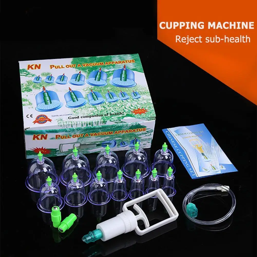 12pcs Chinese Health Care  Vacuum Body Cupping Therapy Cups Massage Set Personal Health Care Accessaries Supplies Tools