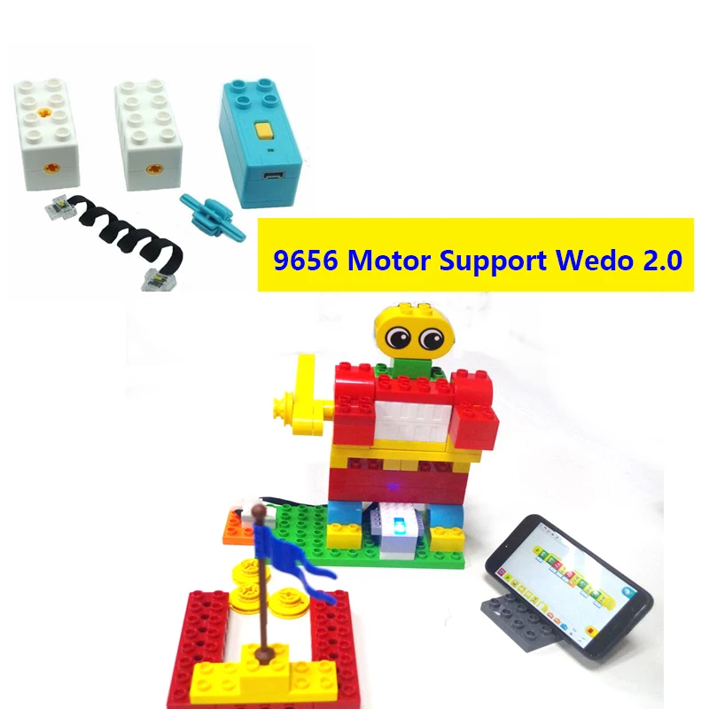 

9656 Large Particle Motor Compatible 45300 Wedo 2.0 Programmable Electric Power Large Gear Particles Education Building Blocks