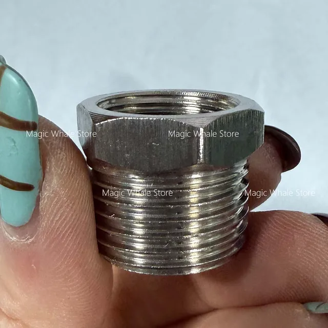 Riduttore Filettatura 1/8 A 1/4 Adattatore NPT Da 1/8 A 1/4 In Ottone - Riduttore Per Tubi, Resistente Al Calore Adattatore Universale - Foto 2