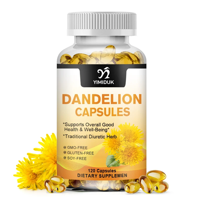 

Dandelion Root Capsules Liver Detoxification Immunity Boost Dietary Supplement Protect Liver Support Health