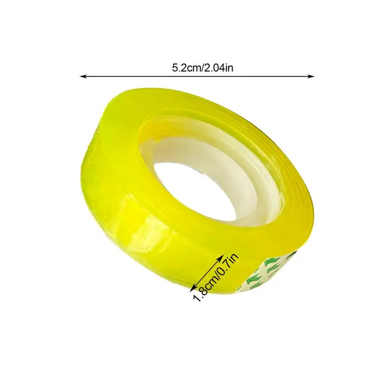 Transparent Stationery Tape 6 Rolls Clear Tape Refill Rolls Release Smoothly Transparent Tape Stationery Tape For Offices