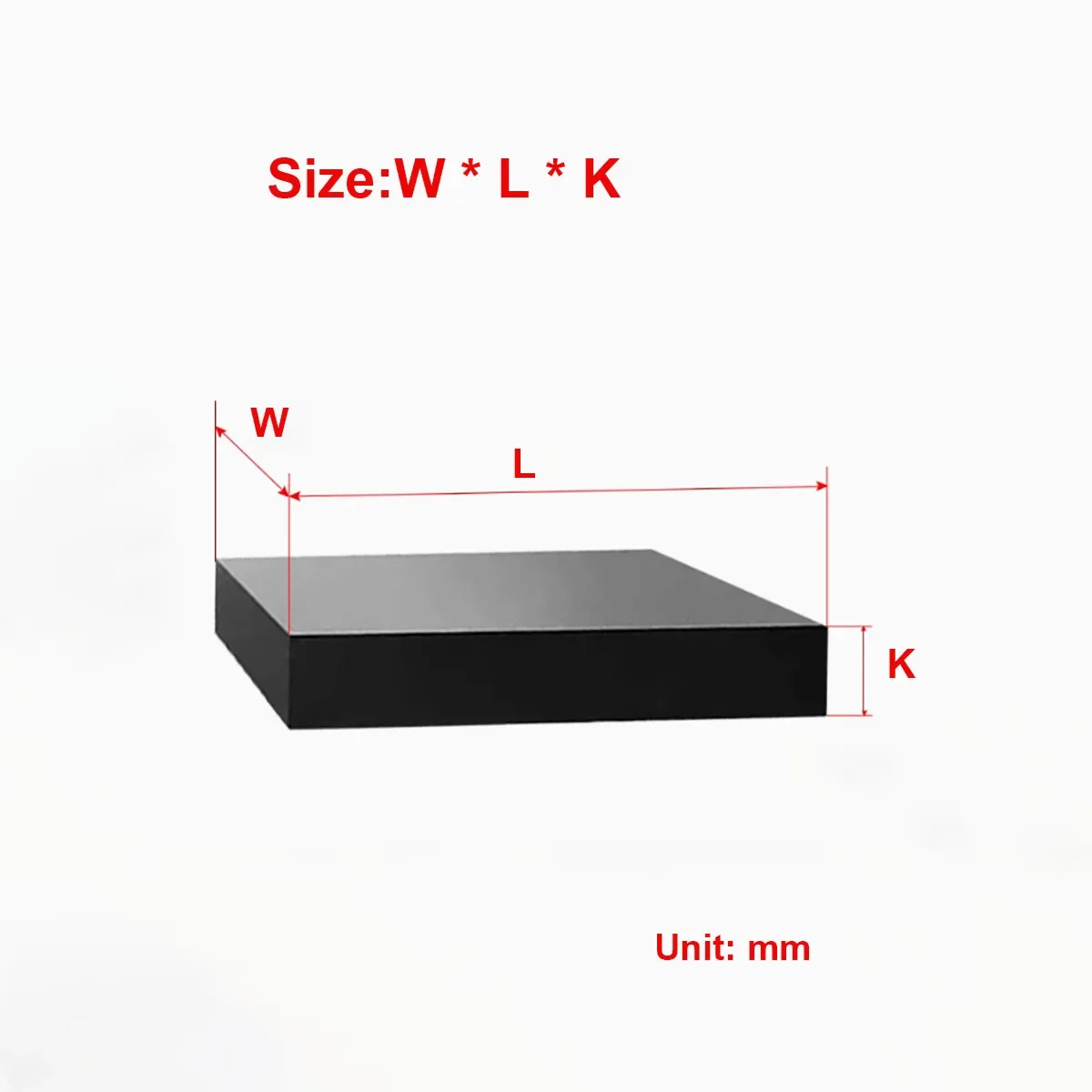 Industrielles dickes Gummiauflage, 10–100 mm, rutschfester, verschleißfester, isolierter Gummiblock – Detail 1