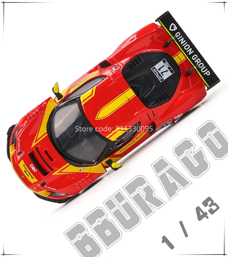 Bburago 1:43 Ferrari 296 gt3 2022 250 312p 812 488 racing