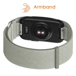 Breathable Adjustable Woven Loop Fitness Tracker Wristband - Garmin CIRQA (Light gray)