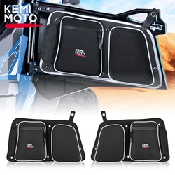 KEMIMOTO UTV Side Storage Door Bag Compatible with Polaris RZR XP 1000 900 S 2014-2016 2017 1680D Sponge Knee Protection Pad Bag