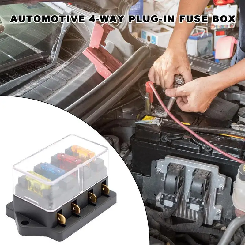 Scatola Dei Fusibili Universale Facile Installazione Blocco Dei Fusibili Portafusibili Portafusibili Automobilistico Per Auto, Camion E Barche Prodott