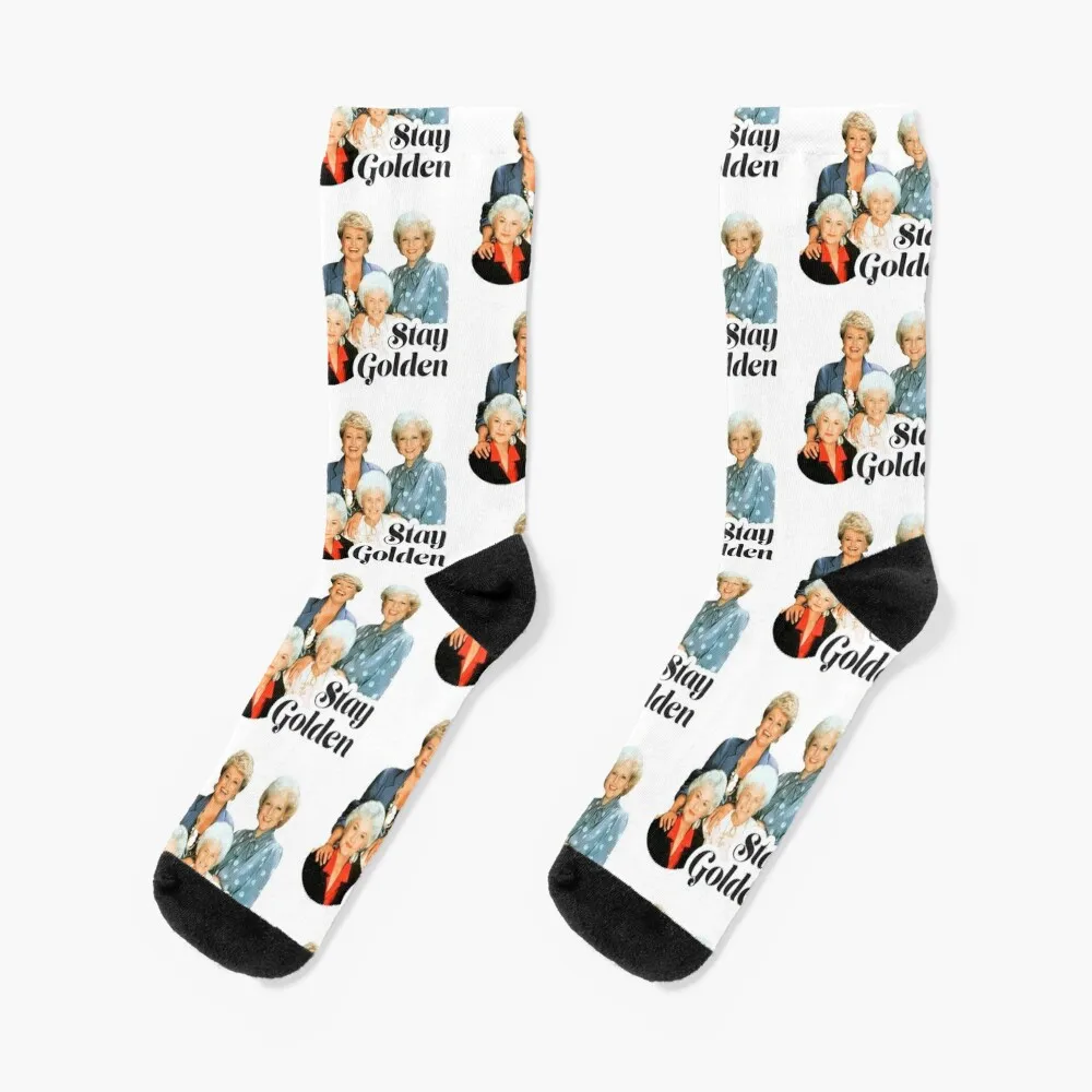 

golden stay art Socks christmass gift valentine gift ideas Socks Girl Men's