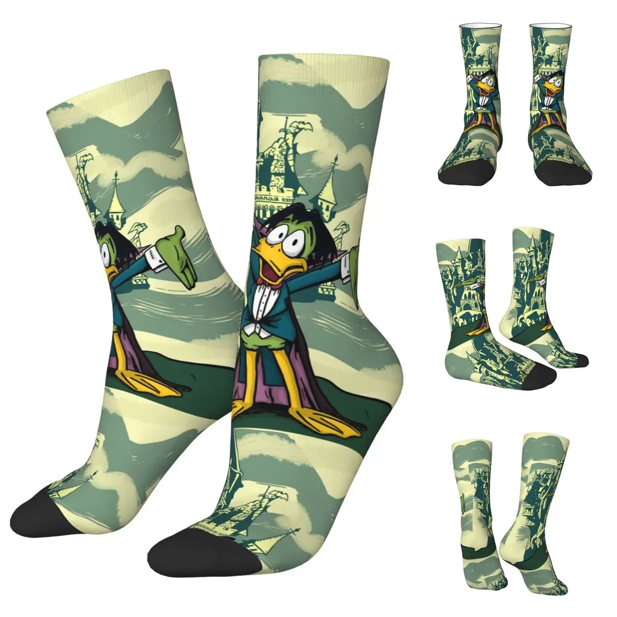 Count Duckula Vampire Lord The Castle Men Women Socks,Windproof Beautiful printing Suitable for all seasons Dressing Gifts