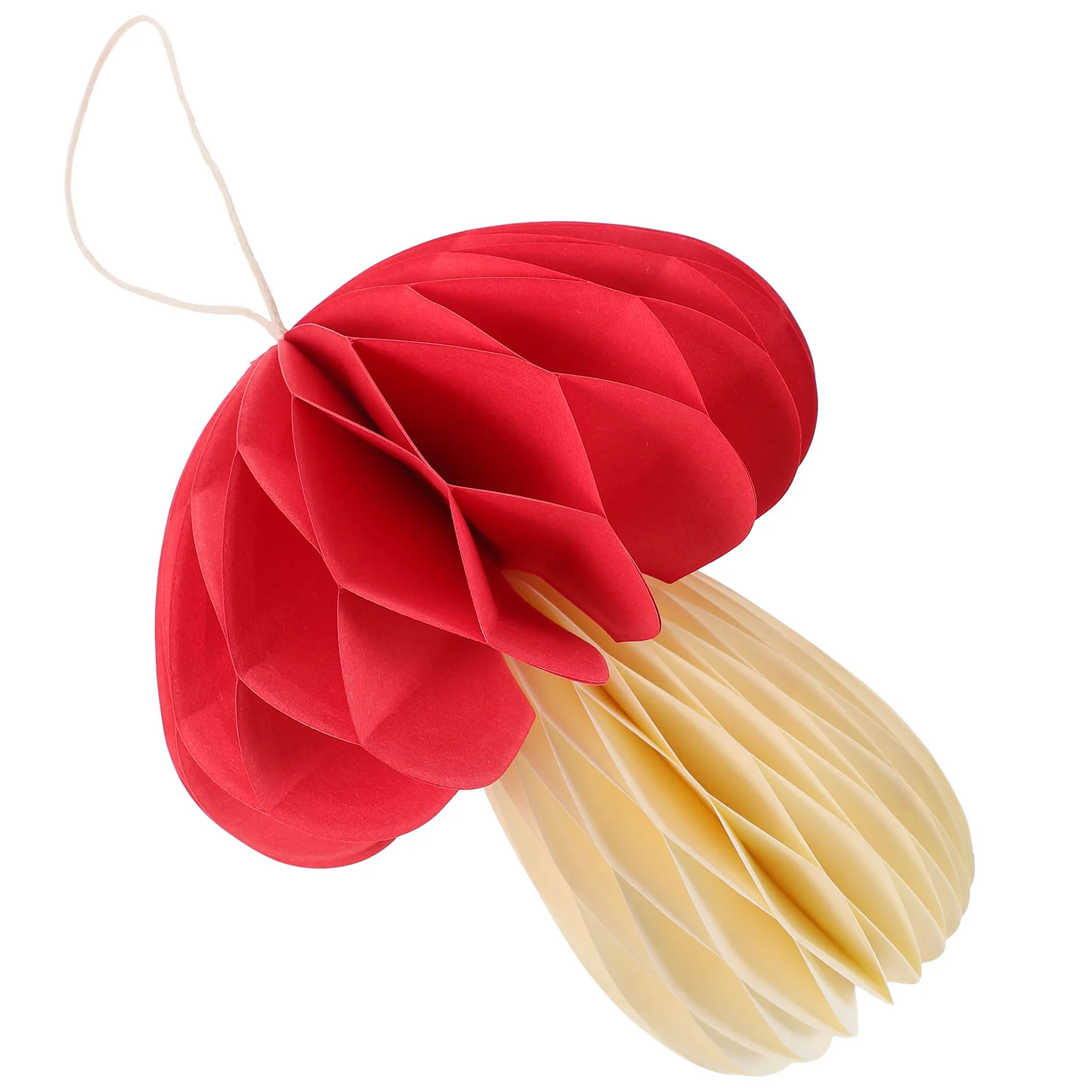 

Honeycomb Ball Hanging Ornament Mushroom Tissue Paper Pom Christmas Decor Mushrooms
