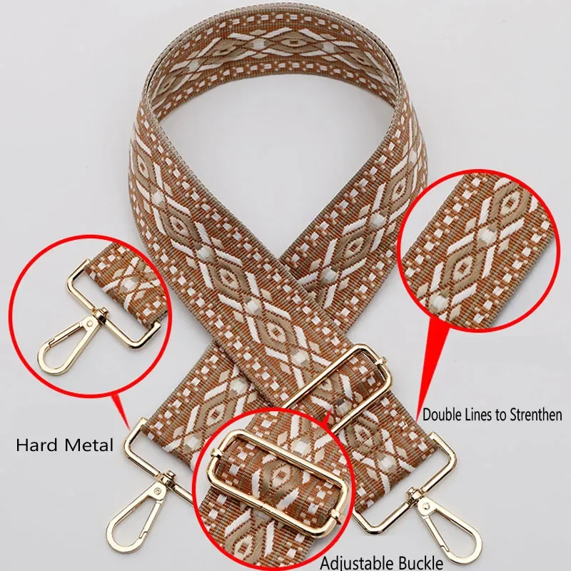 Women Bag Straps Colored Strap for Crossbody Messenger Shoulder Bag Accessories Adjustable Belts