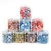 50Pcs Round Silicone Beads 12mm Silicone Spacer Beads DIY Pacifier Chain Necklace Accessories For Pen Keychain Jewelry Making 1