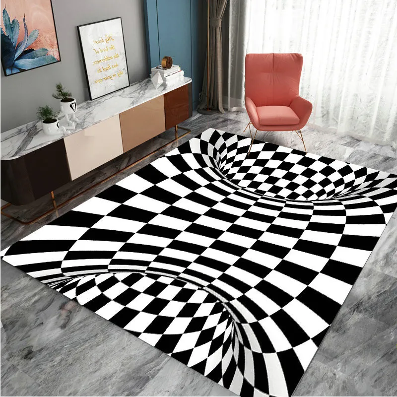 Vortex Illusion Rug 3d Vortex Illusion Print Swirl Optical Illusion Areas Rug Rug Rug Non Slip Mat Doormat Rugs Aliexpress