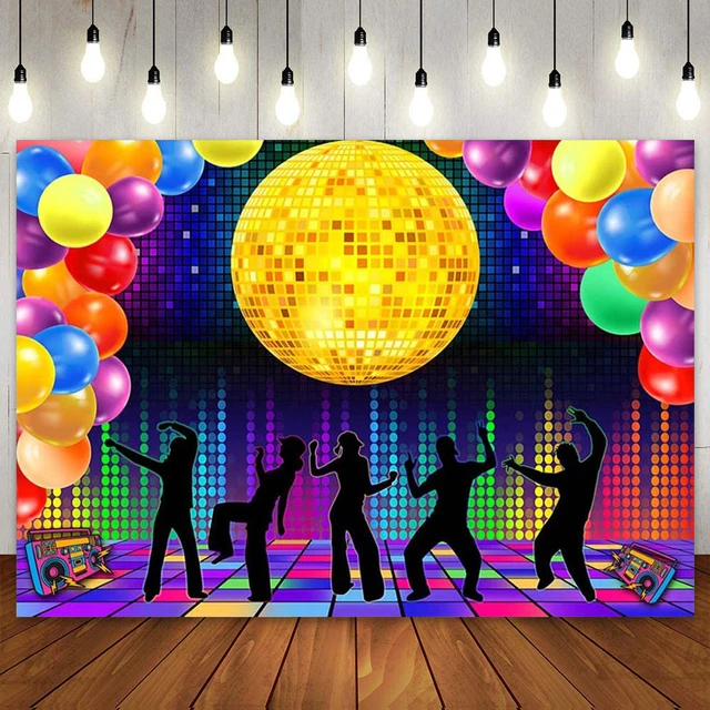 Disco Party Decoration Backdrop Dancers Club Dancing Background