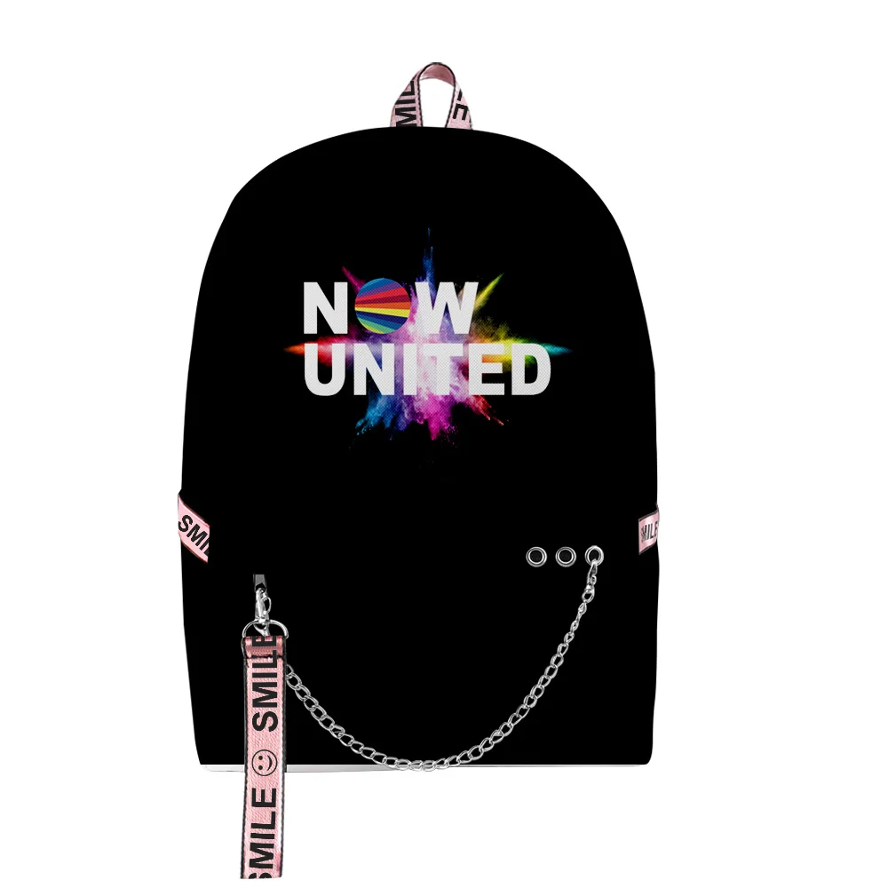 Popular Youthful School Bags Unisex Now United Travel Bags 3D Print Oxford Waterproof Notebook Shoulder Backpacks
