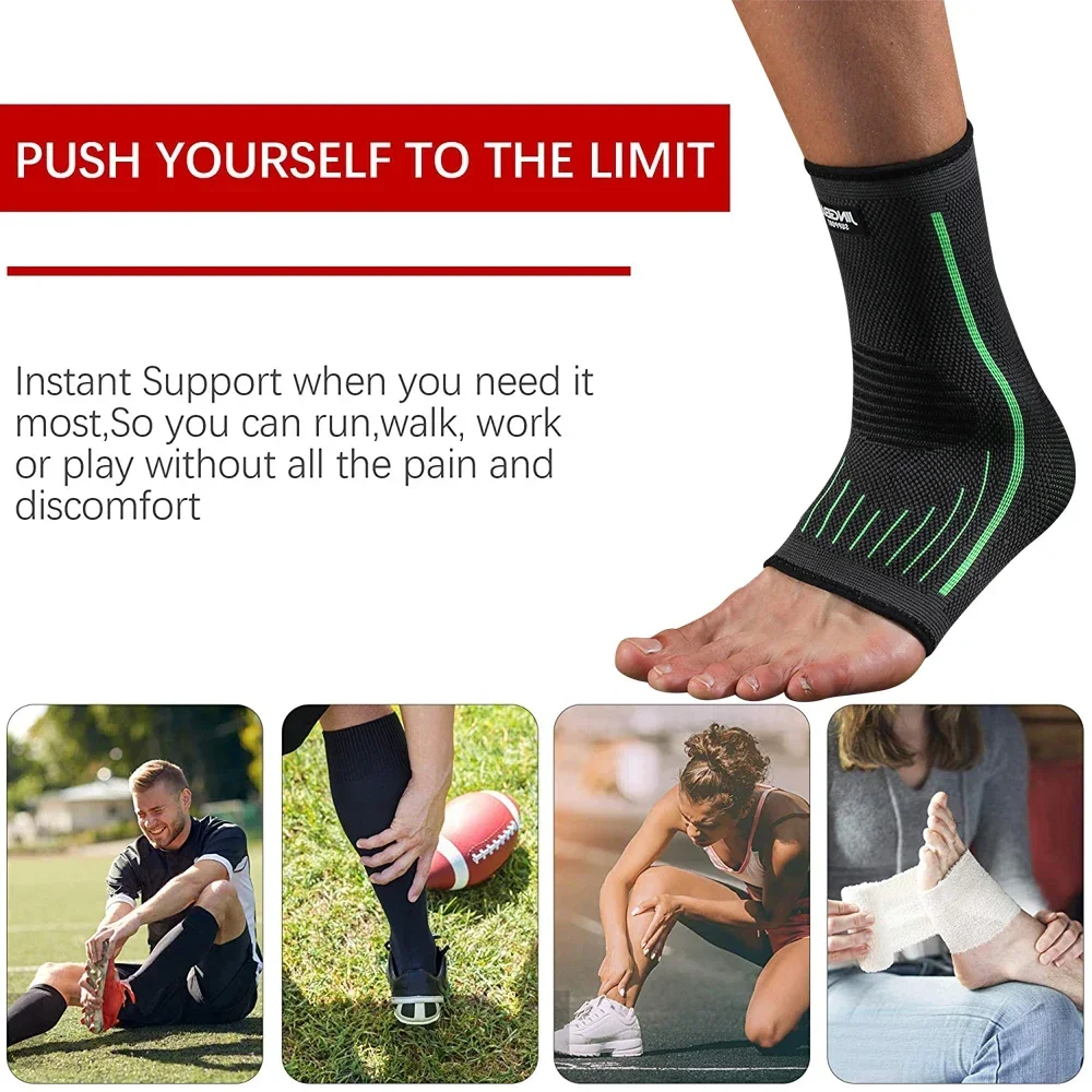1Pcs Ankle Brace Socks Compression Sleeve for Women Men-Adjustable Ankle Support Strap for Sprained Plantar Fasciitis Running Ankle Socks Ankle Support Compression Socks Ankle Straps Fitness Ankle Straps Ankle Support Brace