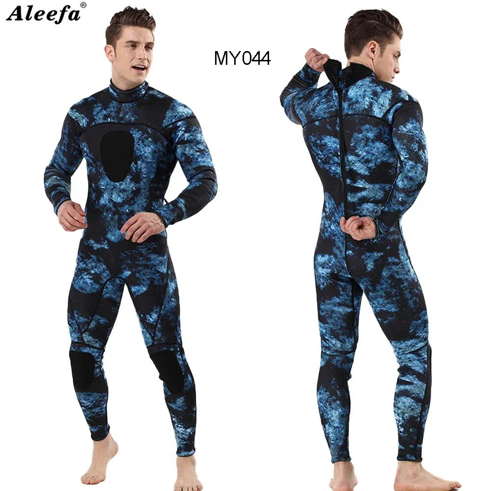 Mens Spearfishing Wetsuit Diving Suit for Scuba FreeDiving Jumpsuit Cold Water Swimsuit diving suits