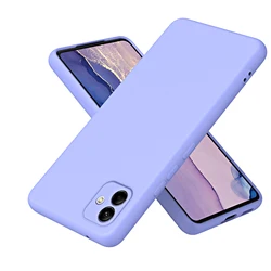 Premium Silicone Protective Phone Case - Sleek and Durable Design for A23 4G 5G (Light Purple)
