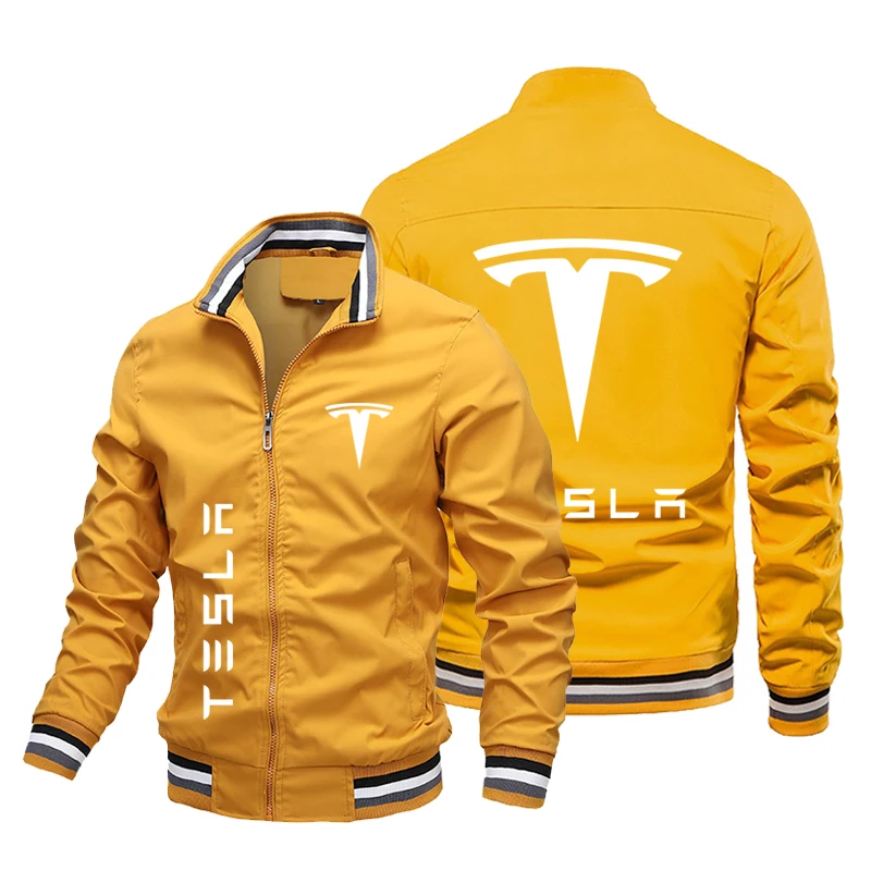 Men's zippered baseball jacket, rider uniform, motorcycle jacket, sportswear, spring and autumn new products