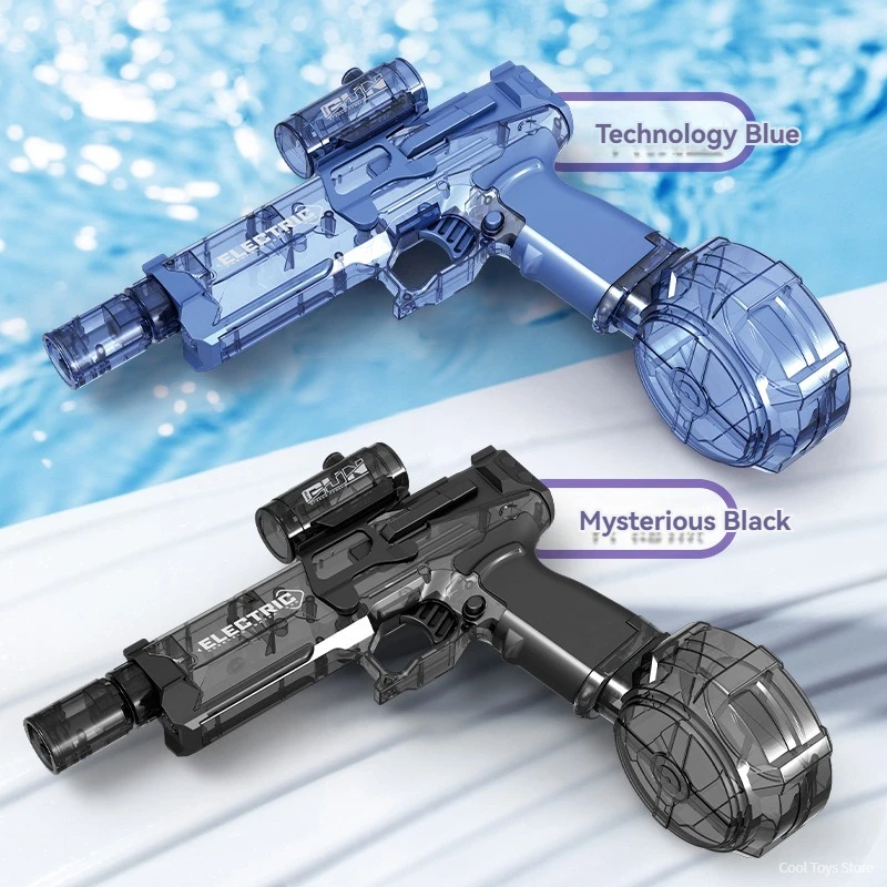 Flashing Electric Water Guns Big Capacity Powerful Water Pistol Automatic Shooting Toy Gun for Adults Boys Summer Outdoor Games 4