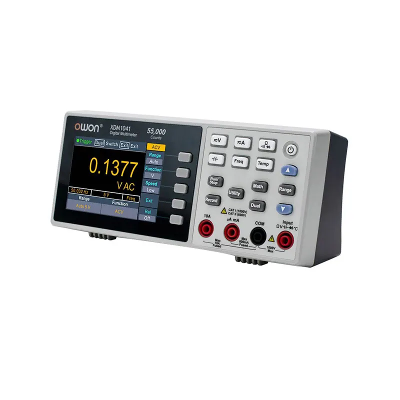 OWON XDM1241 XDM1041 4 1/2 Digital Multimeter Portable Bench True RMS DC/AC Current Voltage USB Multimetro Tester Meter digital multimeter multimeter tester