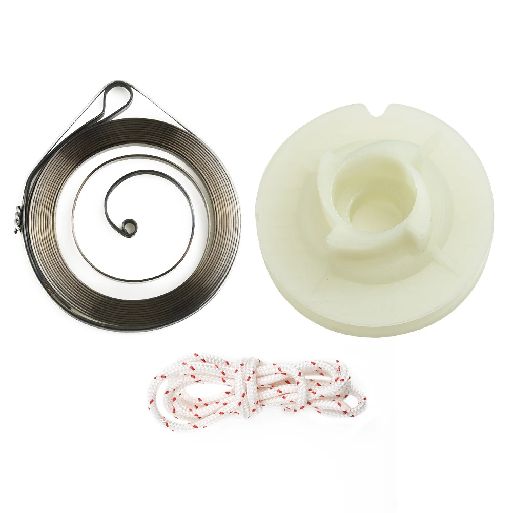 

Starter Pulley Recoil Spring Starter Rope Kit For Zenoah G2500 And Chinese 2500 25cc 2-Stroke Small Chainsaw Garden Tool Parts
