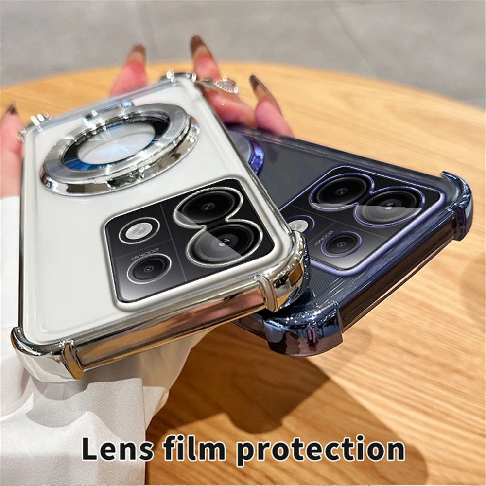 Luxury Magnetic Plating Stand Shockproof Phone Case Cover