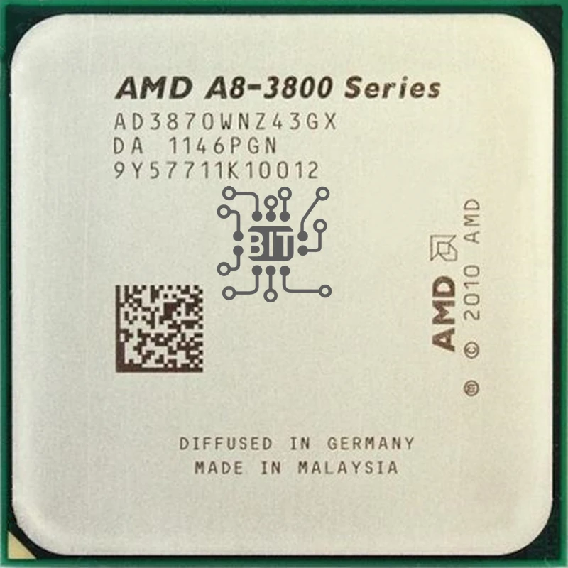 Amd A8-series a8 3870 a8 3870k 3.0 Ghz Quad-core Cpu Processador Ad3870wnz43gx Soquete Fm1