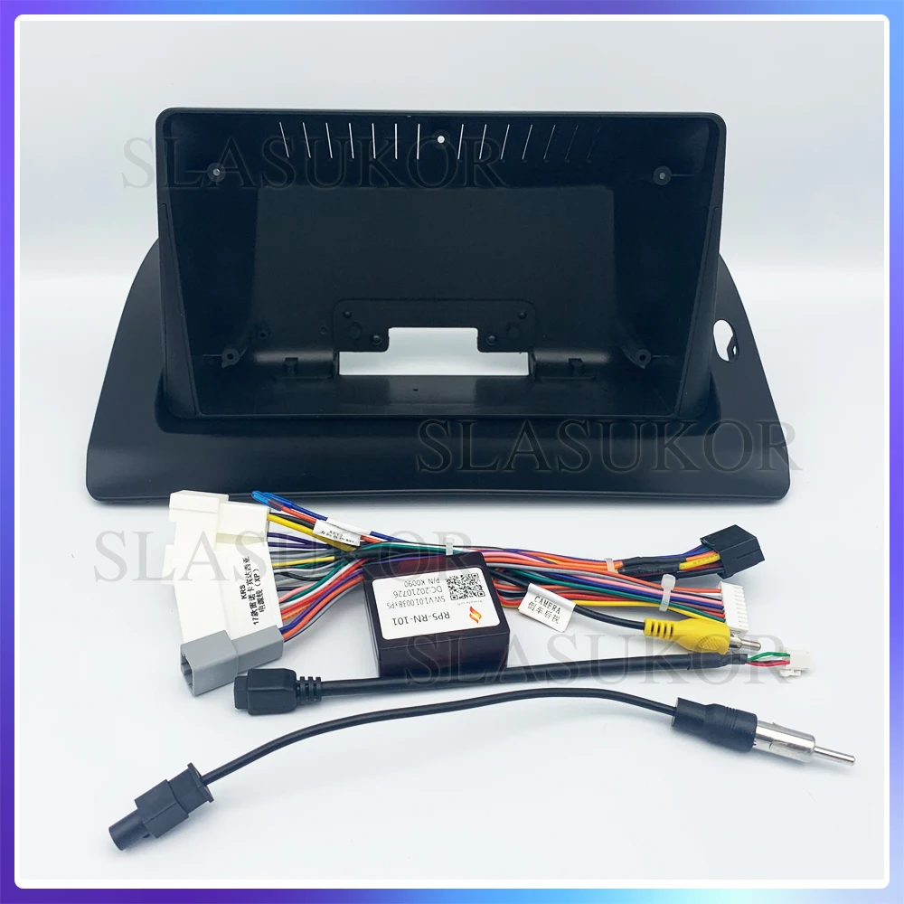 Car Radio Painel Kit Traço, Instale Console Moldura, Quadro Adaptador de Placa, Acessórios de Arame, 9 