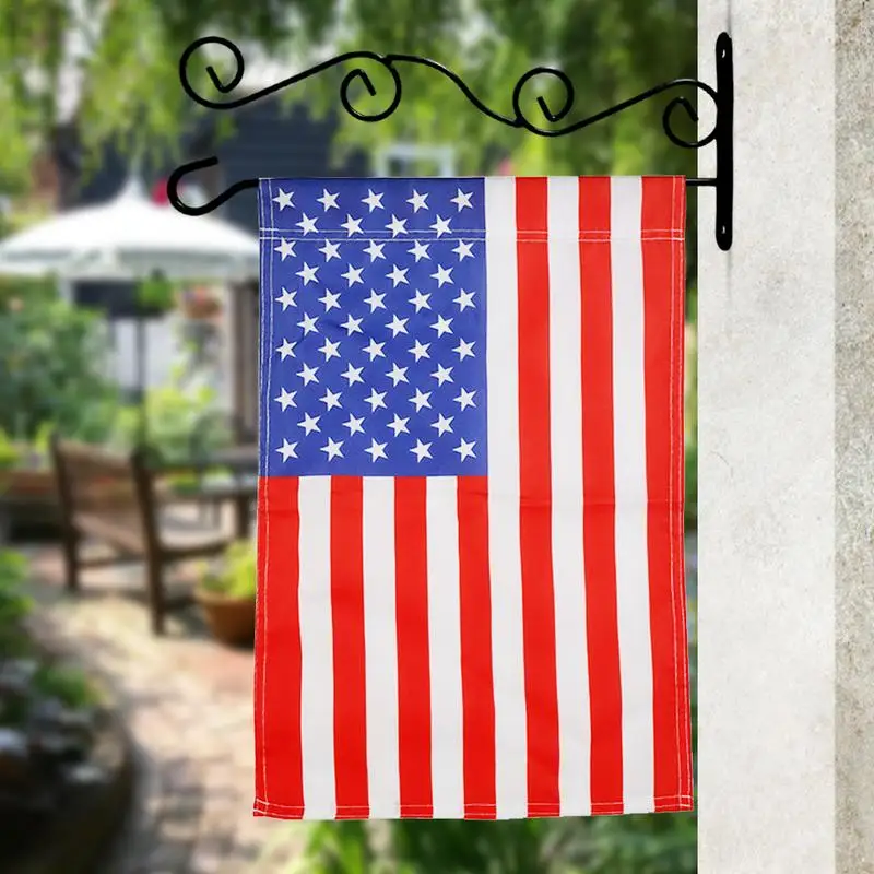 Garden Wall Flag Stand Flag Pole Weatherproof Metal Holder Banner Wall Hanger For Outdoors Courtyard Backyard