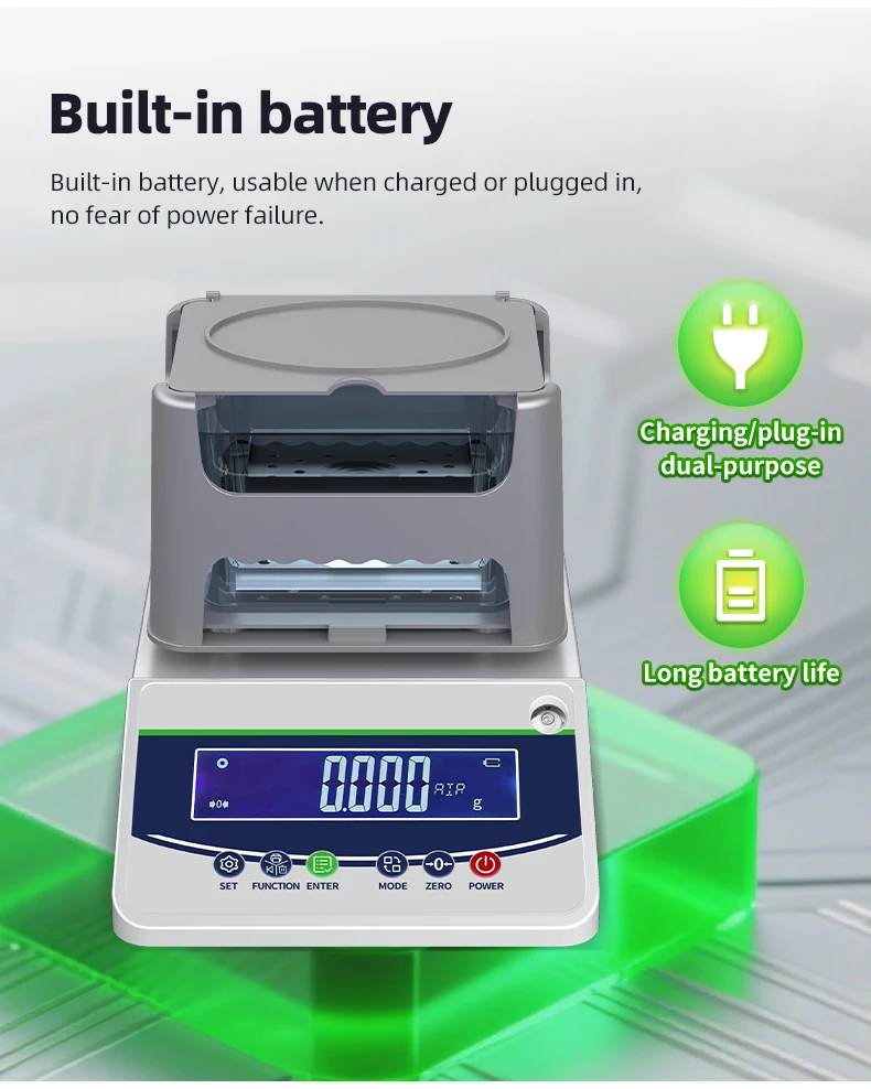 Digital Plastic Densimeter Analytical Balance Solid Liquid Densimeter Gold Preci