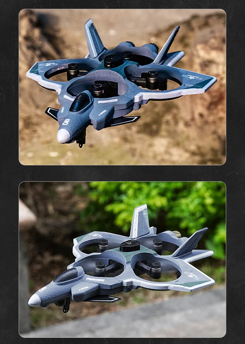 Nuevo Rc avión Dron juguetes para niños aviones de Control remoto espuma Quadcopter acrobacias helicóptero estrella vuelo luchador 5-14 años niño