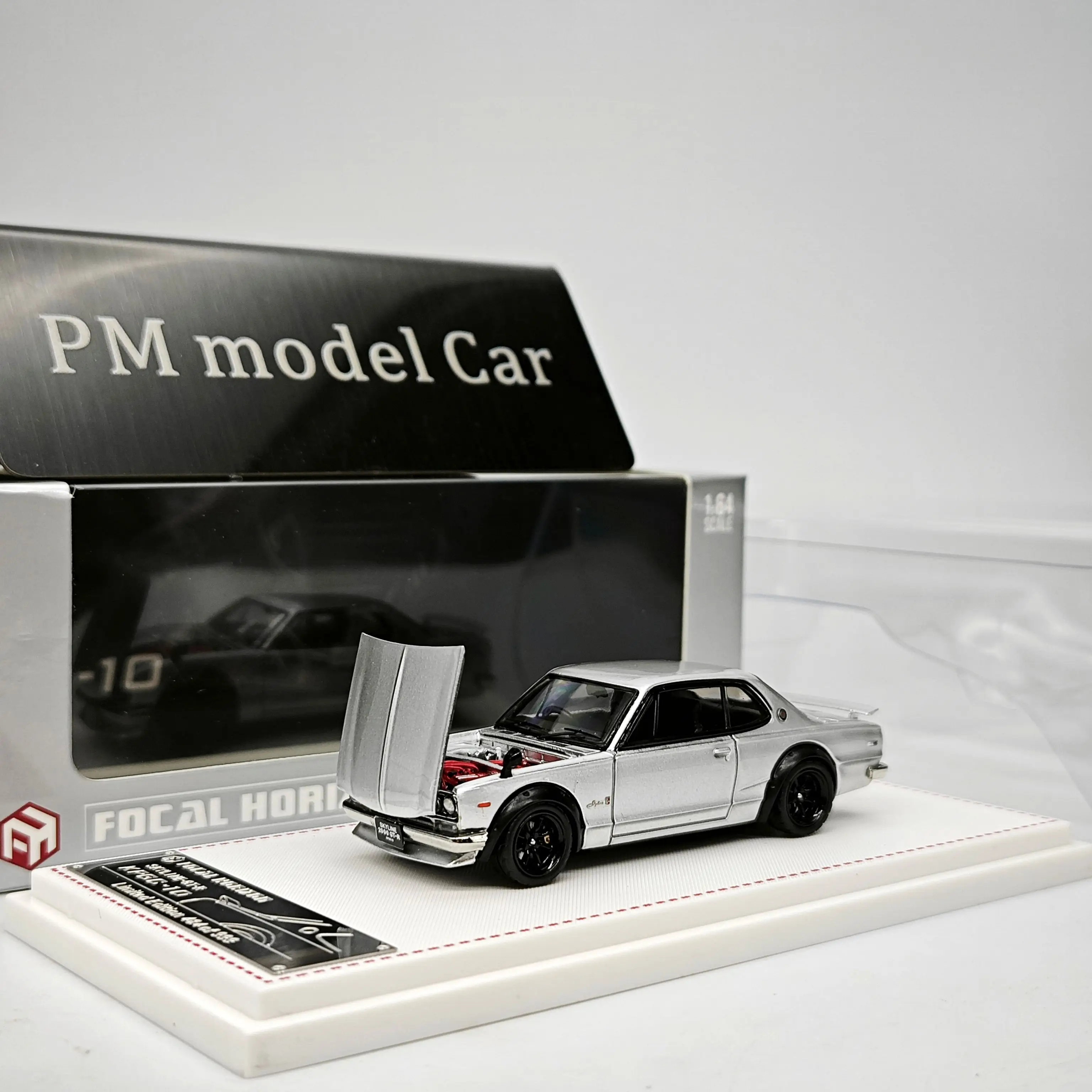 FH 1:64 닛산 2000 GTR KPGC10 다이캐스트 모델 자동차(개폐 가능한 부품 포함) 수집용 선물