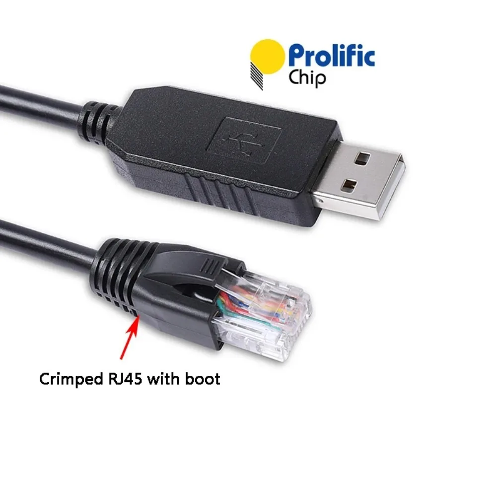 디버그 케이블 USB RS232 - RJ45 8P8C 시리얼, US2000C US3000C US5000 리튬 배터리 콘솔 통신용, Prolific PL2303GT 포함