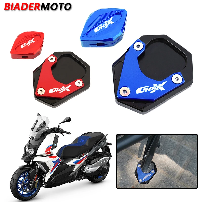 CNC 킥스탠드 풋 사이드 스탠드 익스텐션 패드 플레이트 브래킷, BMW C400X K51 C400 X C 400X 하이 퀄리티 오토바이 액세서리