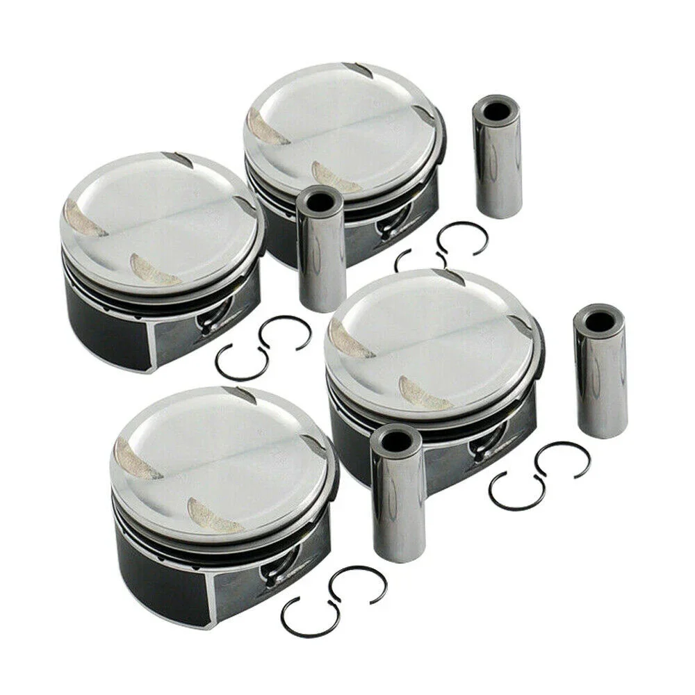 4Pcs Pistons & Rings Set &Phi;82mm M271 for Mercedes-Benz W203 W204 A209 C200K 1.8L 2710306617 2710300024 2710306617 N000000000936