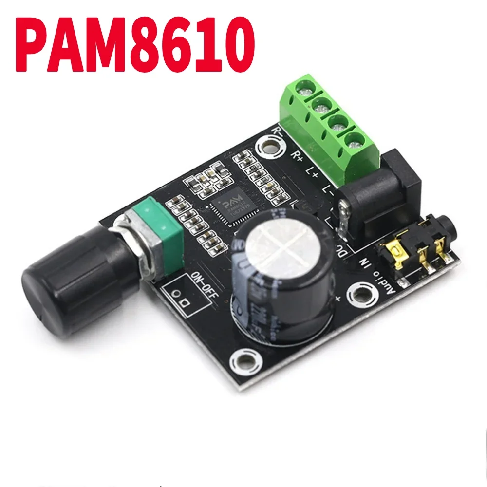 2 X 15W PAM8610 디지털 오디오 증폭기 보드 지연 기능이 있는 듀얼 채널..