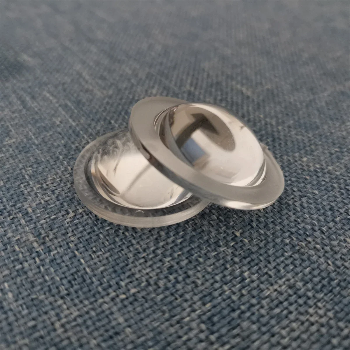 Enhanced Acrylic Plano-Convex Lens for LED Flashlights - Focusing Torch Accessory and Magnifying Glass Lens