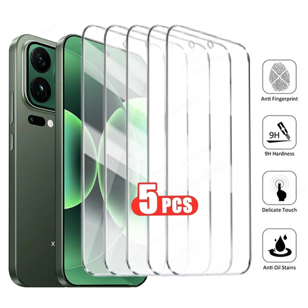 Premium Tempered Glass Screen Protector Set - 5 Pack