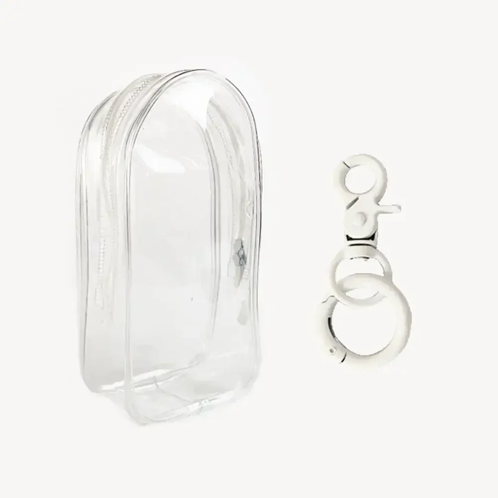 Vibrant Clear Protective Organizer Box with Keychain