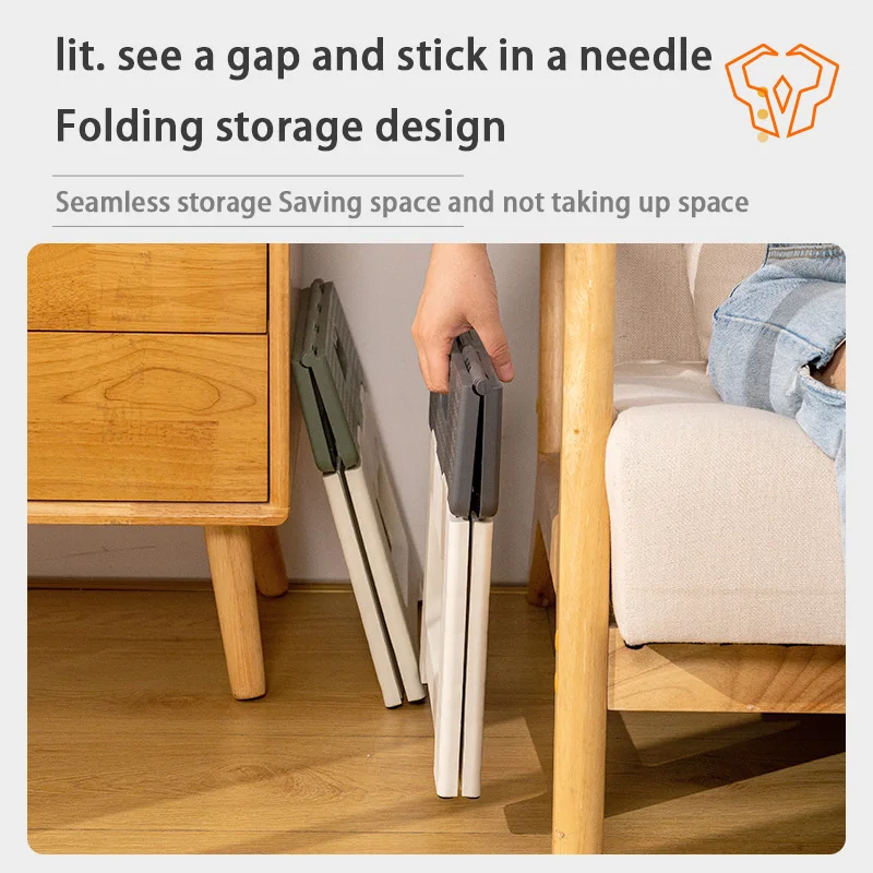 Folding Stools Thickened Plastic Portable Handheld Adult Low Stool Kitchen Bathroom Camping Travel Small Stool