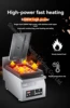 Electric Fried Dumpling Machine Commercial Double-furnace Frying Pan Full-automatic Food Frying Cooker PT-06A 2
