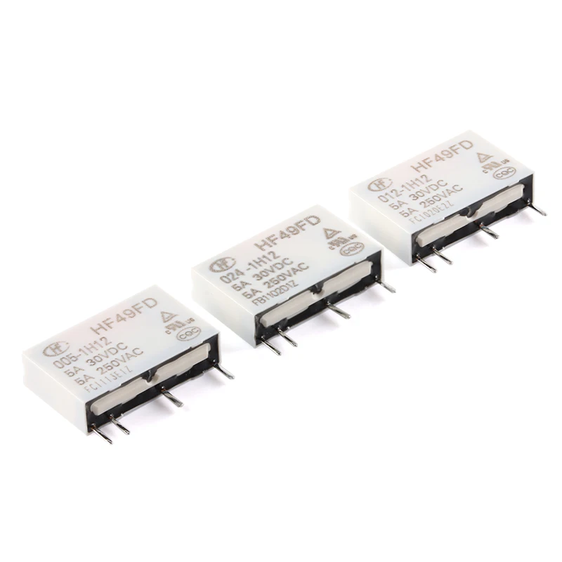 Relé 10 Pcs Hf49fd0051h12 Hf49fd-012-1h12 Hf49fd Dc5v 1h12 4pin 5a Relé 5v Rele 12v 24v