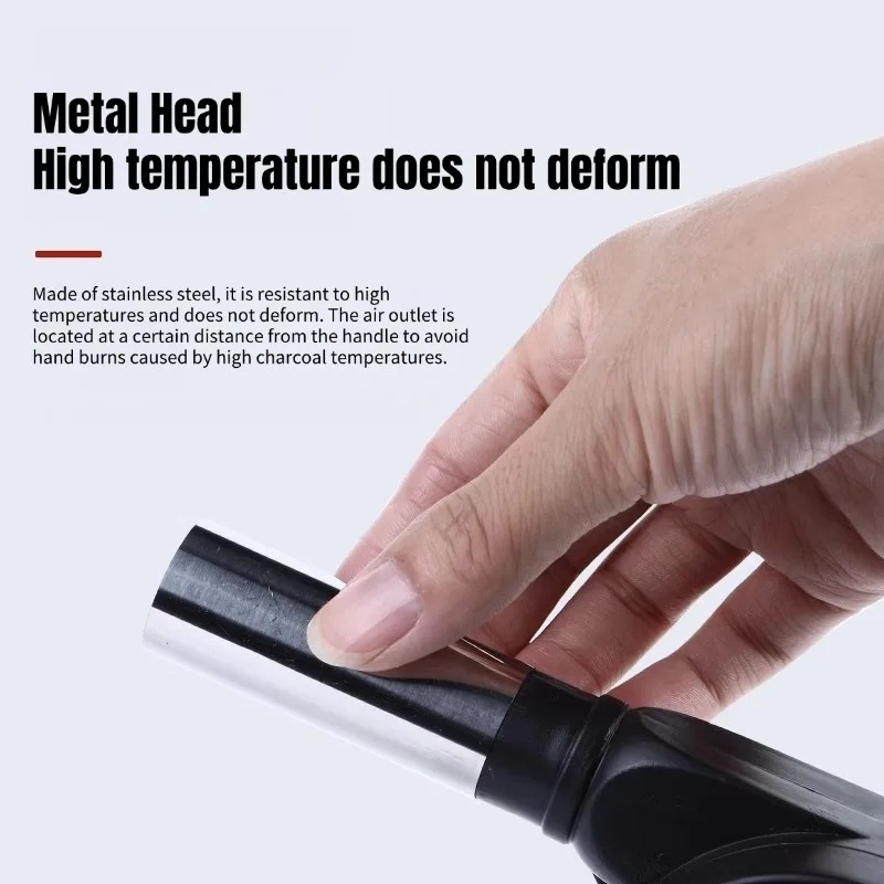Hand-cranked Air Blower Small Manual Blower Combustion Aid Hand Cranked Hair Dryer Outdoor Barbecue Hair Dryer Barbecue Utensils