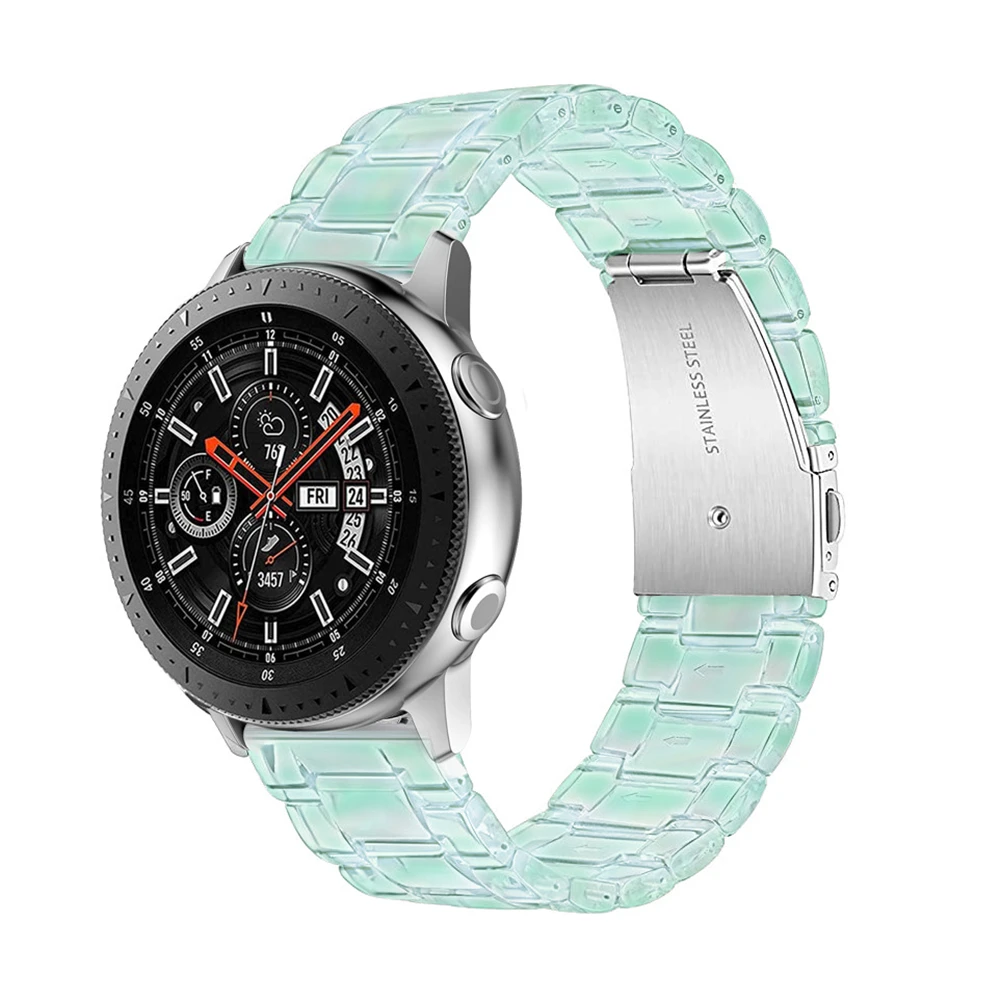 Clear Resin Strap, 22mm Universal Fit for Smartwatches – Sleek & Durable Bracelet Band