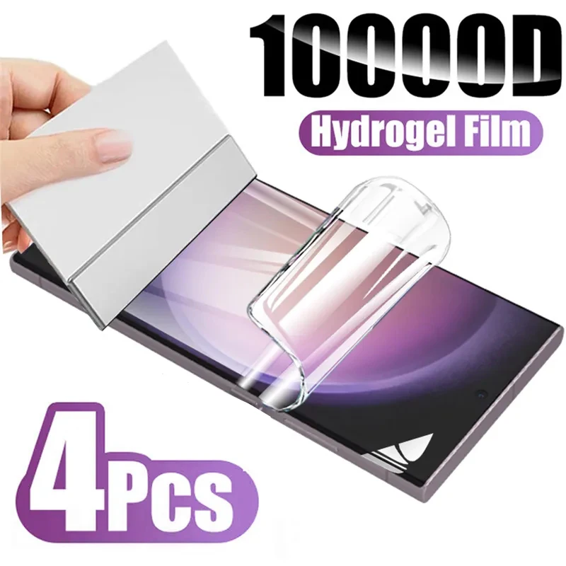 

4PCS Hydrogel Film Full Cover For Samsung Galaxy A50 A51 A52 A53 A70 A71 A72 A73 A12 A21S A52S A33 A54 A20 A40 Screen Protector