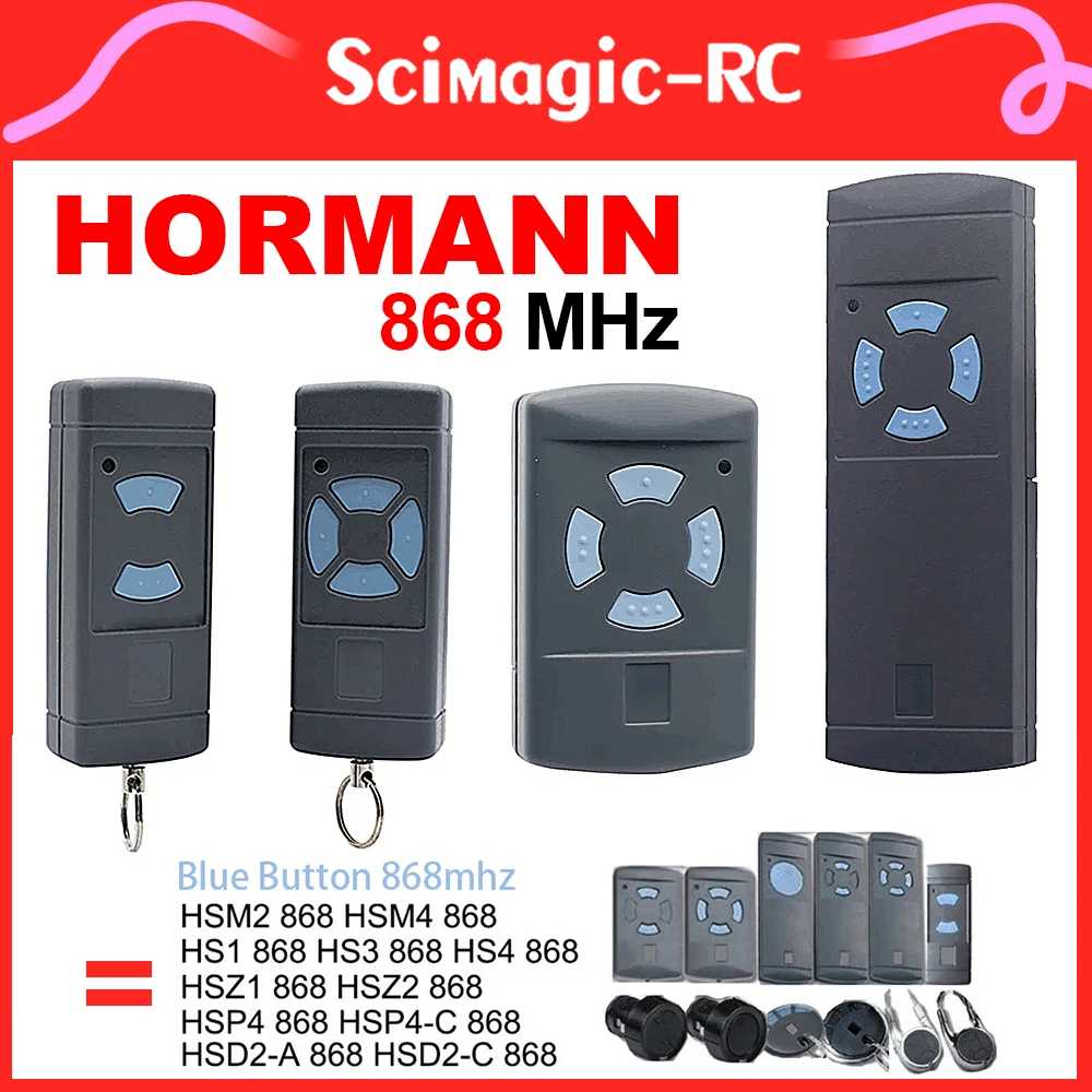 HORMANN Garage Gate Remote Control HORMANN HSM2 HSM4 868 MHZ Handheld Transmitter 868.35mhz 2